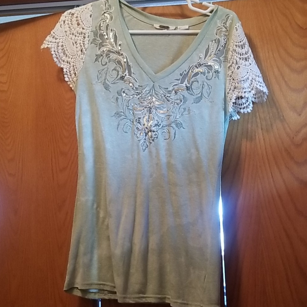 Light green tee